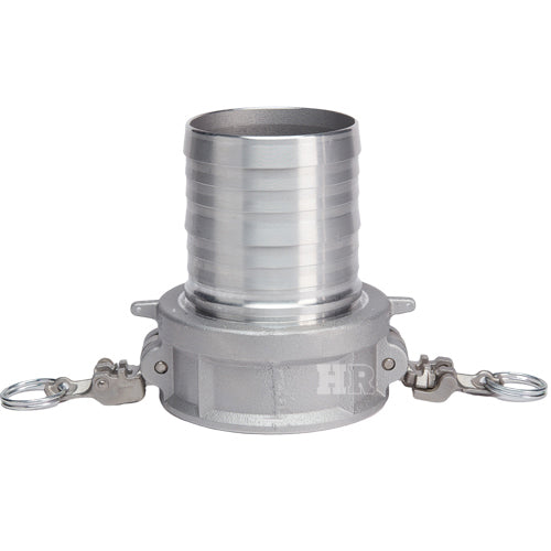 Aluminum Locking 4" Female Camlock Fitting x 4" Hose Shank (USA)