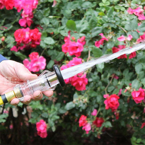 Clear Plastic Garden Hose Nozzle (GHT)