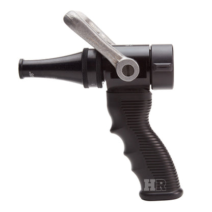 Aluminum 1" x 3/8" Orifice Pistol Grip Smooth Bore Fire Nozzle (NPSH)