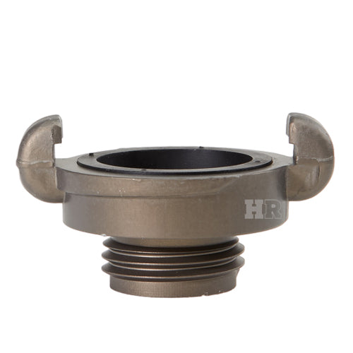 Aluminum 1" NH Male Quarter Turn with Red Plastic Nozzle