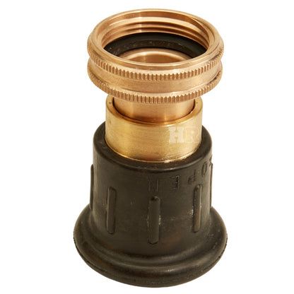 Brass 1 1/2" Full Bumper Fire Nozzle (NH)