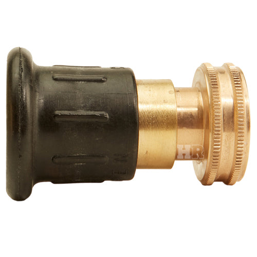 Brass 1 1/2" Full Bumper Fire Nozzle (NH)