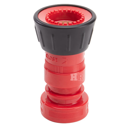 Plastic 1 1/2" Red Fire Nozzle With Bumper (NPSH)