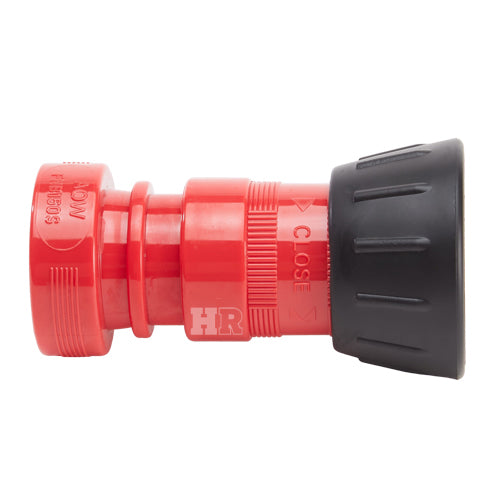 Plastic 1 1/2" Red Fire Nozzle With Bumper (NPSH)