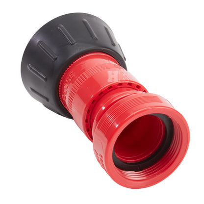 Plastic 1 1/2" Red Fire Nozzle With Bumper (NPSH)