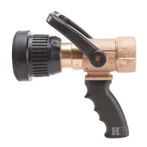 Brass U.S. Coast Guard 1 1/2'' Shipboard Vari-Nozzle with Pistol Grip (NH)