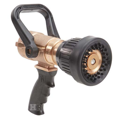 Brass U.S. Coast Guard 1 1/2'' Shipboard Vari-Nozzle with Pistol Grip (NH)