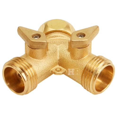 Brass GHT Inlet x (2) GHT Outlet