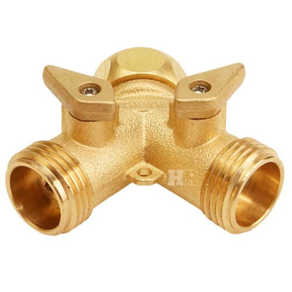 Brass GHT Inlet x (2) GHT Outlet