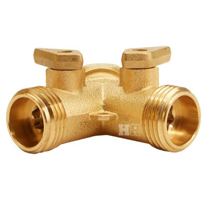 Brass GHT Inlet x (2) GHT Outlet
