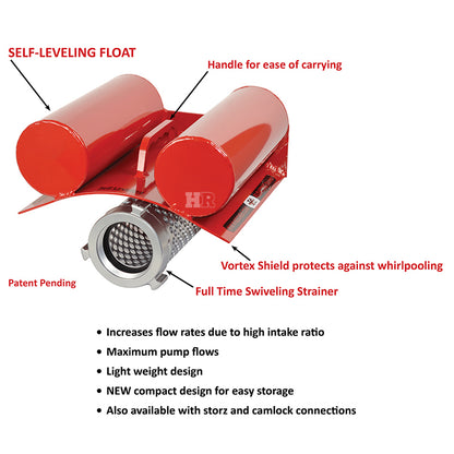 Aluminum 5" NH Self Leveling Floating Strainer