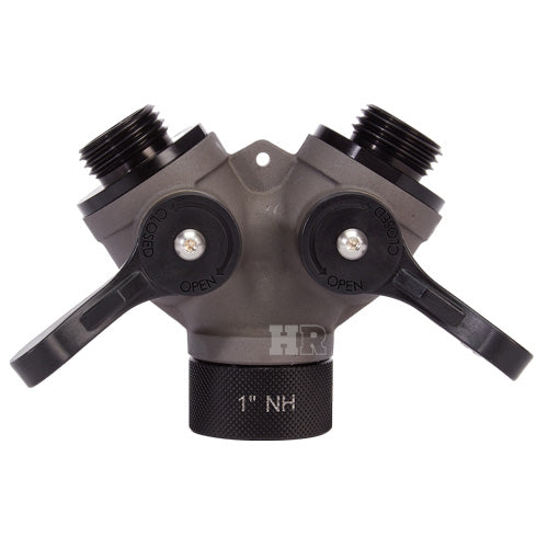 Aluminum 1" NH Inlet x (2) 1" NH Outlet