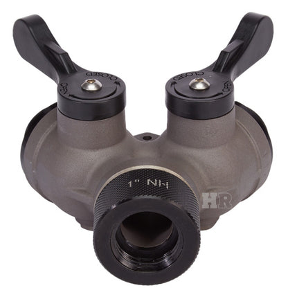 Aluminum 1" NH Inlet x (2) 1" NH Outlet