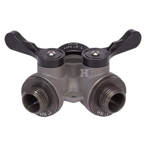 Aluminum 1 1/2" NH Inlet x (2) 1" NH Outlet