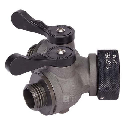 Aluminum 1 1/2" NH Inlet x (2) 1" NPSH Outlet