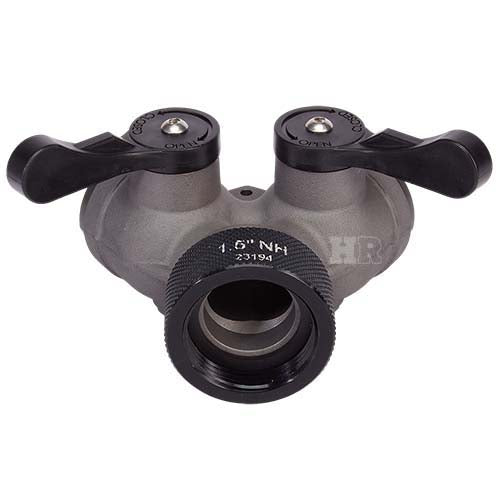 Aluminum 1 1/2" NH Inlet x (2) 1" NPSH Outlet