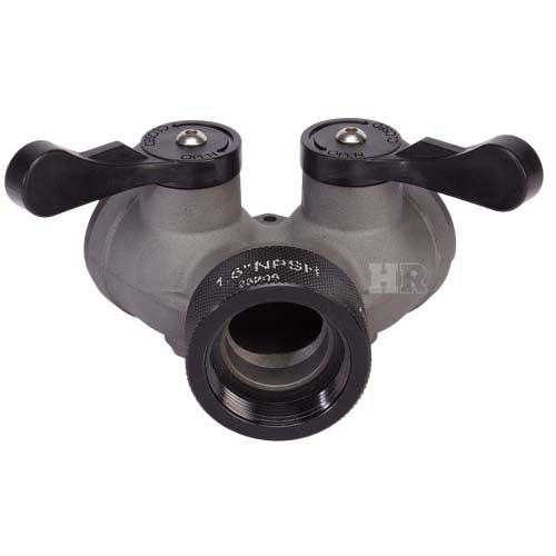 Aluminum 1 1/2" NPSH Inlet x (2) 1" NPSH Outlet