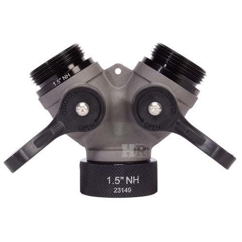 Aluminum 1 1/2" NH Inlet x (2) 1 1/2" NH Outlet