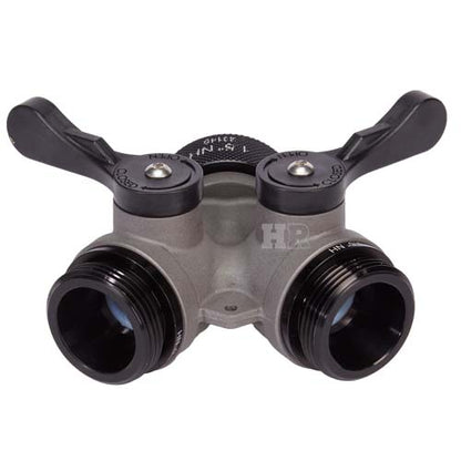 Aluminum 1 1/2" NH Inlet x (2) 1 1/2" NH Outlet