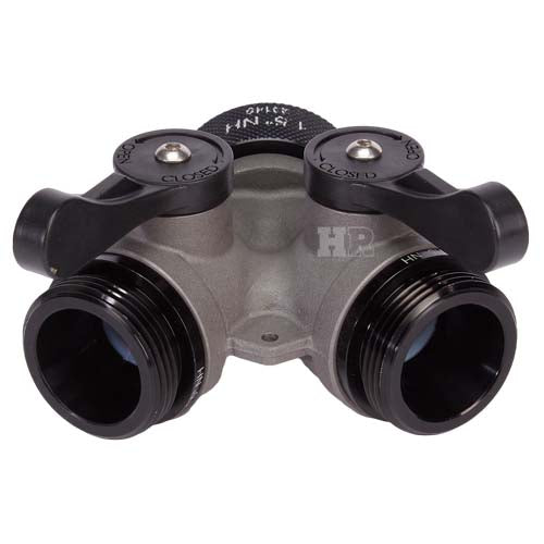 Aluminum 1 1/2" NH Inlet x (2) 1 1/2" NH Outlet