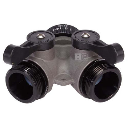 Aluminum 1 1/2" NH Inlet x (2) 1 1/2" NH Outlet