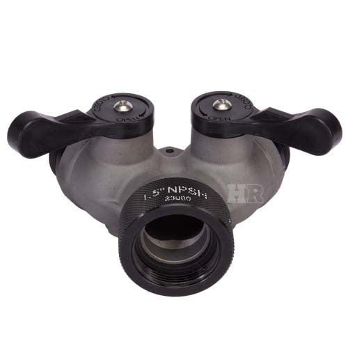 Aluminum 1 1/2" NPSH Inlet x (2) 1 1/2" NPSH Outlet