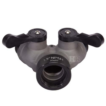 Aluminum 1 1/2" NPSH Inlet x (2) 1 1/2" NPSH Outlet