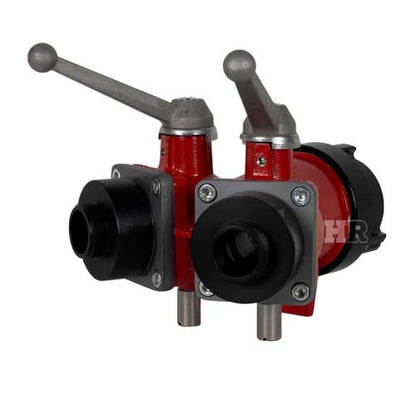 Aluminum Heavy-Duty 2 1/2" NH Inlet X (2) 1 1/2" NH Outlet