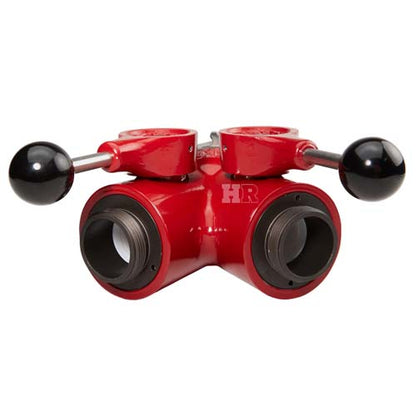 Aluminum 2 1/2" NH Inlet X (2) 1 1/2" NPSH Outlet