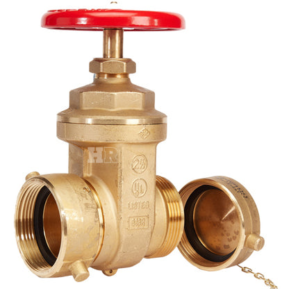 Brass Forged Gate Valve 2 1/2" Female NH x 2 1/2" Male NH