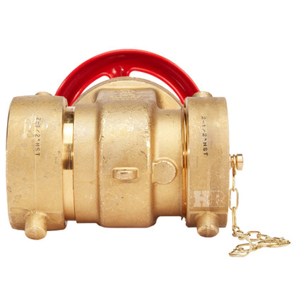 Brass Forged Gate Valve 2 1/2" Female NH x 2 1/2" Male NH