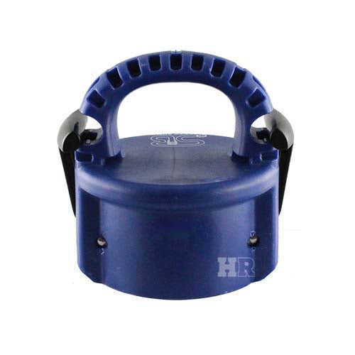 Blue 4" Polypropylene Female Safety Bump Cap