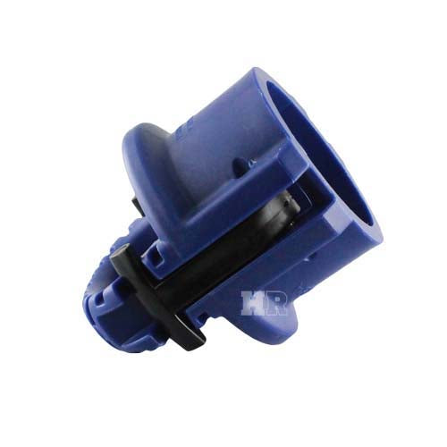 Blue 4" Polypropylene Female Safety Bump Cap