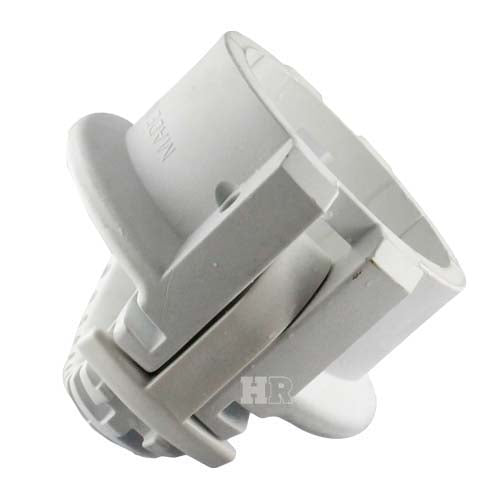 White 2" Food Grade Polypropylene Female Safety Bump Cap