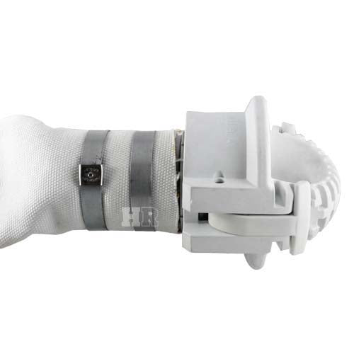 White 3" Food Grade Polypropylene Female Safety Bump Cap