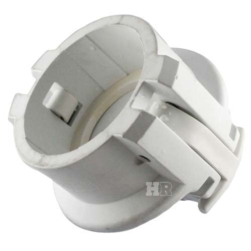 White 4" Food Grade Polypropylene Female Safety Bump Cap