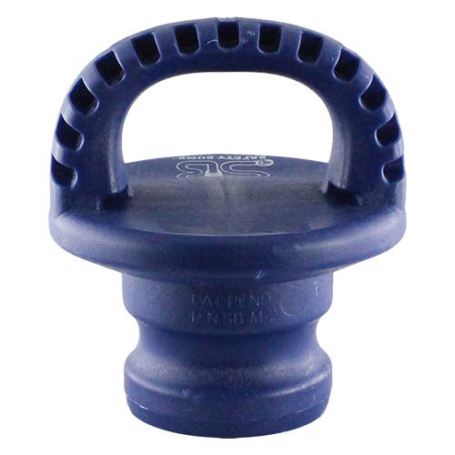 Blue 3" Polypropylene Male Safety Bump Plug