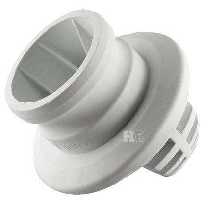 White 2" Food Grade Polypropylene Male Safety Bump Plug
