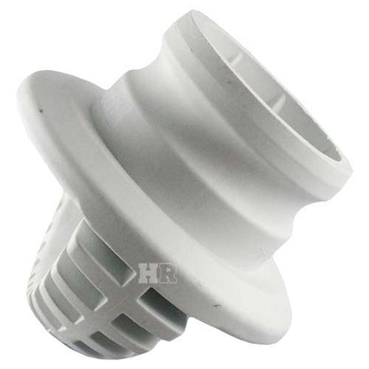 White 4" Food Grade Polypropylene Male Safety Bump Plug