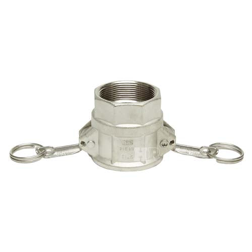 Stainless Steel 2" Female Camlock x 2" Female NPT