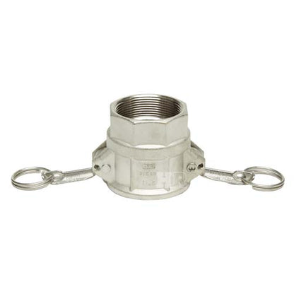 Stainless Steel 2" Female Camlock x 2" Female NPT