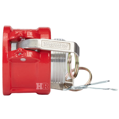 Aluminum 2" Female Camlock x 1 1/2" Male NH Fire Hose