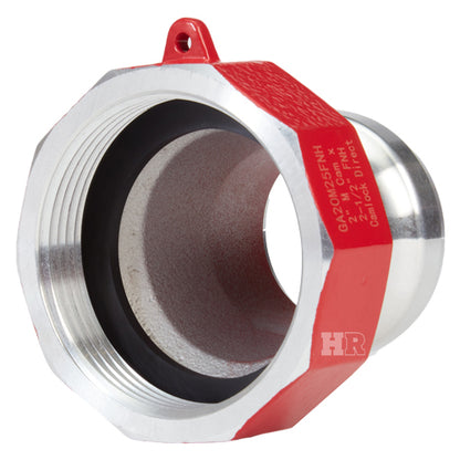 Aluminum 2" Male Camlock x 2 1/2" Female NH Fire Hose