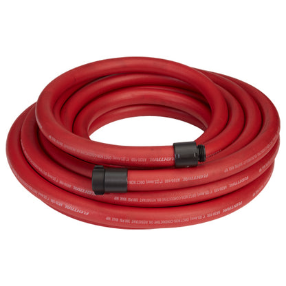 1" x 50' Non-Collapsible Rubber Hose (1" NH Threads)