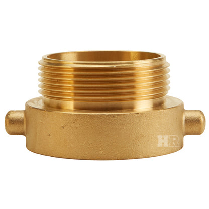 Brass 2 1/2" Female NYFD to 2 1/2" Male NH (Pin Lug)