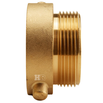 Brass 2 1/2" Female NYFD to 2 1/2" Male NH (Pin Lug)