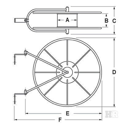 Red 2 1/2" Fire Hose Reel