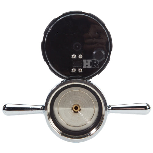 Aluminum 2 1/2" NH Long Handle Cap Gauge With Bleeder Valve