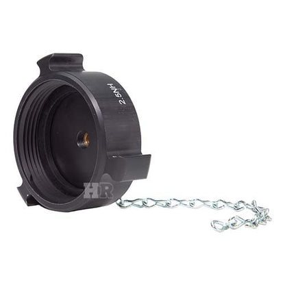 Aluminum 2 1/2" NH Test Cap with Petcock