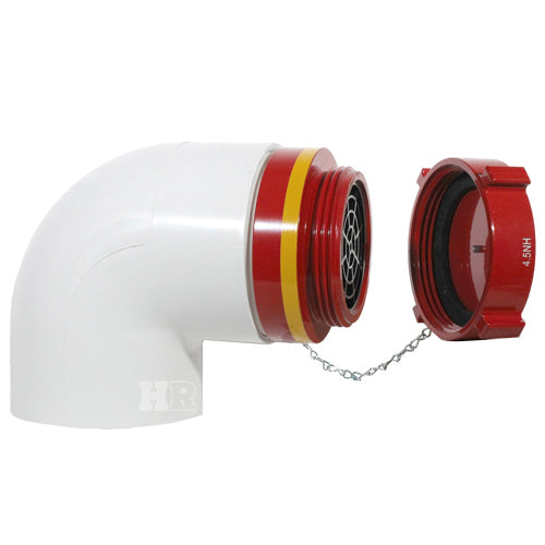 Male 4 1/2" Dry Hydrant Adapter 90 Degree Elbow